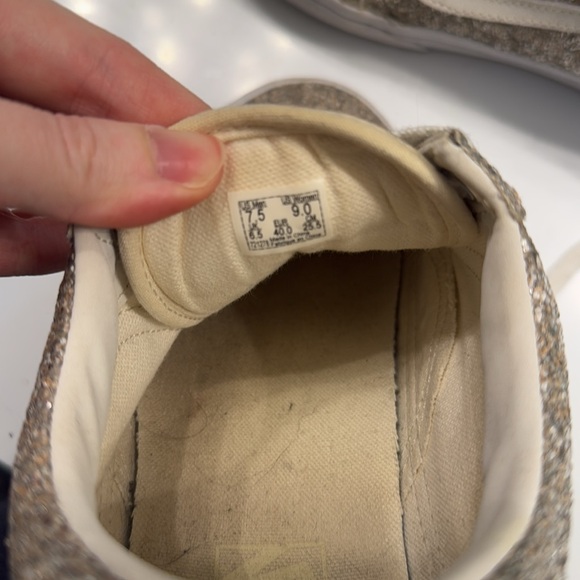 Glitter Vans size 9 - Picture 3 of 4